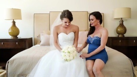Bride to be shares cock with her mom for one last kink