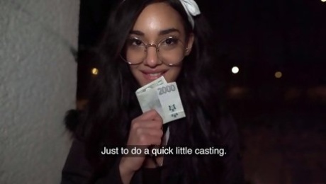 POV video of foxy Capri Lmonde taking money to be fucked balls deep