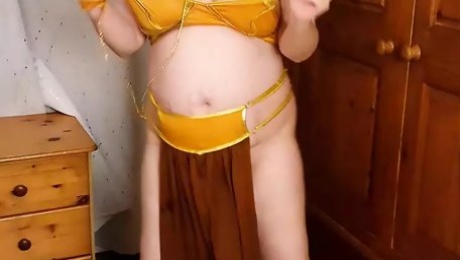 Princess Leia Organa Slave girl Cosplay big tits and Shaven wet pussy