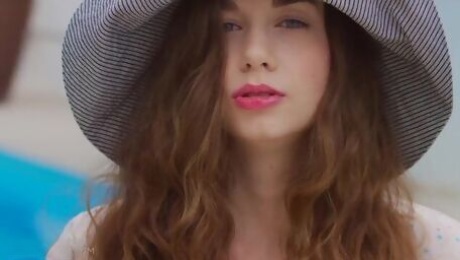Beautiful Tali Dova is touching her little pussy with pleasure