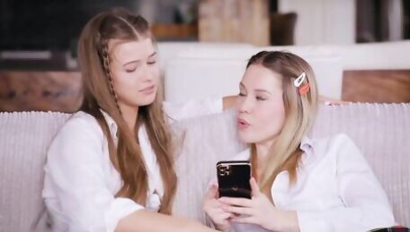 Erika Eden and Olivia Sparkle's young (18+) trailer by Ultra Films