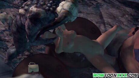 Lara Croft Fucked In GangBy Huge Cock Aliens